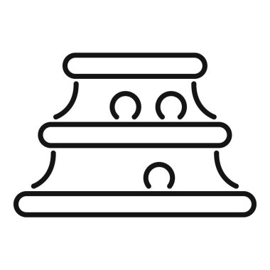 Siyah ve beyaz çizgili sanat antik bir kolezyumu tasvir ediyor, eğitici veya tarihsel içerik için ideal.