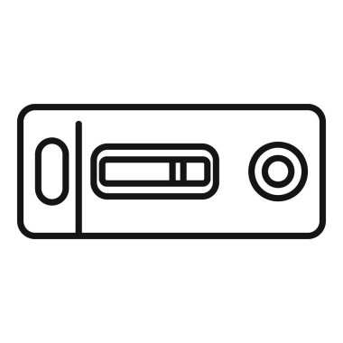 Yapım ve hizalama görevleri için balon seviyesinde bir aracın siyah ve beyaz çizgi sanatı