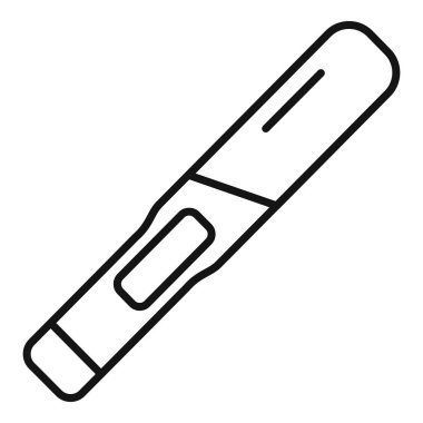 Hamilelik testinin siyah ve beyaz çizgileri, tıbbi ve sağlıkla ilgili tasarımlar için mükemmel.