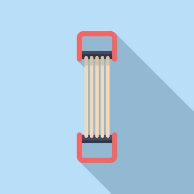 Yeni bir kalem paketinin grafiği, mavi arkaplanda minimal düz tasarım