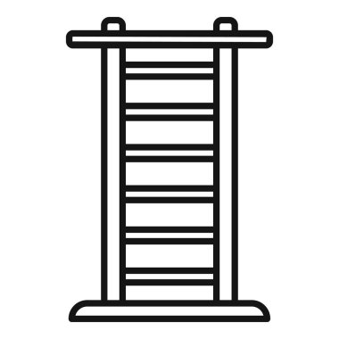 Siyah ve beyaz çizgili merdiven sanatı, çeşitli tasarım kullanımları için mükemmel.