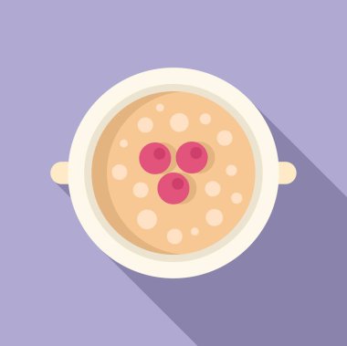 Bakteri kolonileri olan bir petri kabının vektör çizimi, bilim temalı tasarımlar için mükemmel