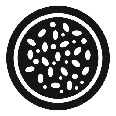 Tek renkli bir papaya diliminin basitleştirilmiş vektör tasarımı, desenler ve yemek temaları için ideal