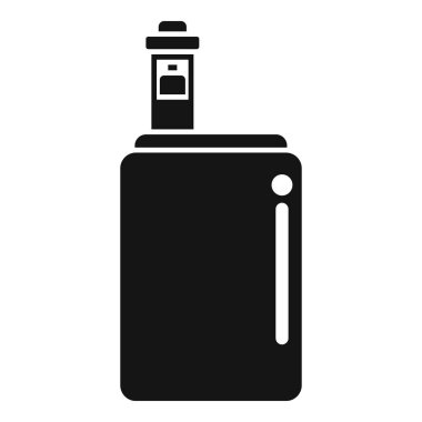 Çeşitli tasarım amaçları için uygun siyah bir siluet sprey şişesinin vektör grafiği