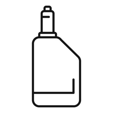 Basit bir el dezenfektanı şişesi çizimi, hijyenik tasarımlar için ideal.