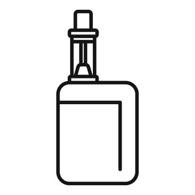 Çeşitli tasarım kullanımları için uygun siyah beyaz bir şişe simgesinin vektör illüstrasyonuName