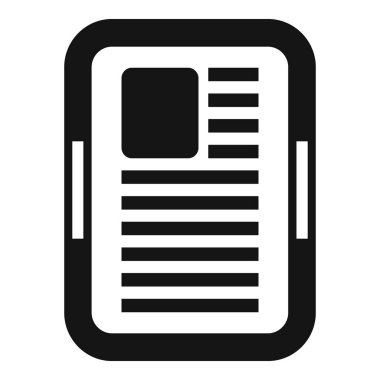 Bir cep telefonu simgesinin siyah ve beyaz olarak sadeleştirilmesi, çeşitli tasarımlar için uygundur