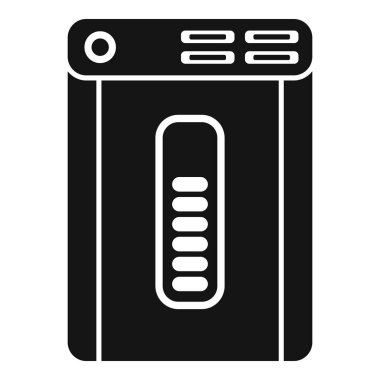 Web ve uygulama arayüzleri için uygun, modern kabartma biçiminde bir yer imi simgesinin vektör illüstrasyonu