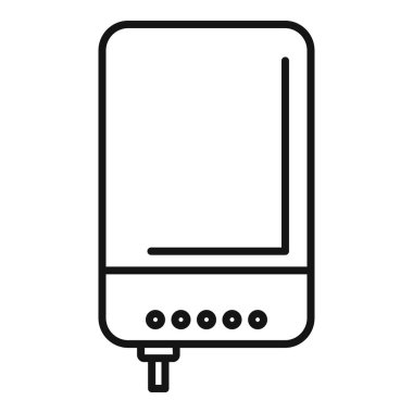 Harici bir sabit disk simgesinin vektör illüstrasyonuName