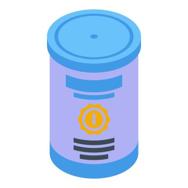 Modern teknoloji ve dijital cihaz çizimine sahip Isometric akıllı hoparlör ikonu. Ai müzik ve ev otomasyonu için ses asistanı ve kablosuz bağlantısı olan vektör, izole aygıt