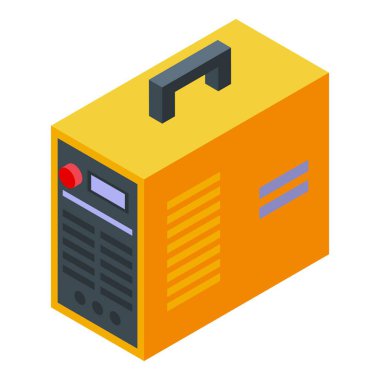 Modern ve verimli bir vektör grafik tasarımında tasvir edilen, acil durumlarda kullanılabilecek dayanıklı, kompakt ve çok yönlü bir güç kaynağı.