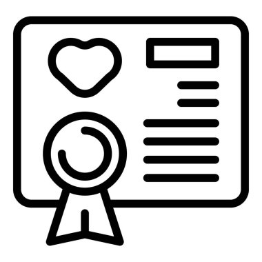 Başarı ve tanınmayı temsil eden, madalyalı bir sertifikanın ana simgesi