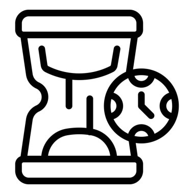 Kum saati sanatı ve hilal şeklinde bir ay sembolü.