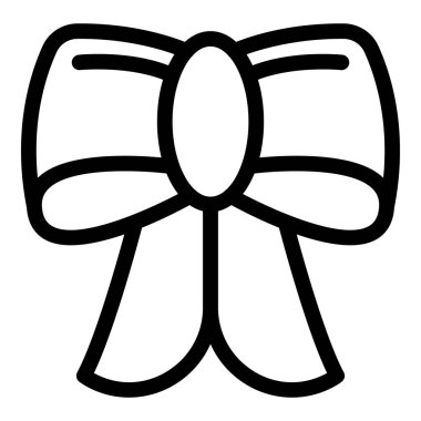 Basit bir fiyonk çizimi. Minimalist tasarımlar ve dekorasyonlar için mükemmel.