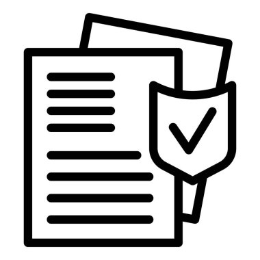 Güvenliği simgeleyen, gizli belge ve verileri koruyan, bilgi güvenliği ve mahremiyeti sağlayan yasal koruma konsepti simgesi