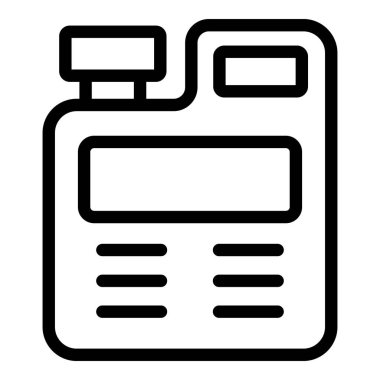 Bir kimlik kartının basit satır simgesi, web tasarımı ve tabelasında kullanmak için mükemmel