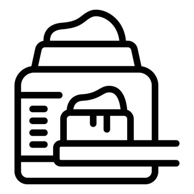 Cilt ögelerini tasvir eden siyah ve beyaz simge, çeşitli kullanımlar için basit