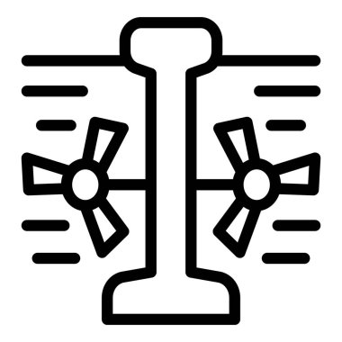 Basit simge simgesi trafik sinyalini simgeliyor. İki yan lambası olan simge siyah ve beyaz.