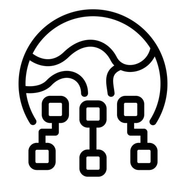 Biçimlendirilmiş bir ağın siyah ve beyaz vektör illüstrasyonuName