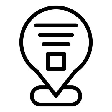 Fikir ve yeniliği temsil eden, beyaz arkaplandaki bir ampul simgesinin basit siyah çizgisi