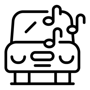 Yapboz parçalarından yapılmış siyah beyaz çizgili bir araba.