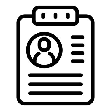 Genel olarak profillerde kullanılan bir kişi simgesinin yer aldığı siyah ve beyaz çizgi çizimi