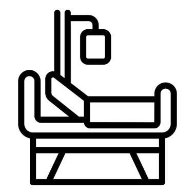 İç tasarım ve ev dekorasyonu için minimalist ve çağdaş modern koltuk çizgisi simgesi, rahat ve şık bir oturma seçeneği sunar