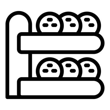 Perakende ve satış temaları için ideal bir yazar kasanın cesur bir vektör simgesi çizimi