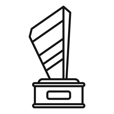 Başarı ve başarıyı temsil eden basit ve zarif ödül ikonu