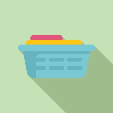 Çamaşır sepetinin içi çamaşır dolu, çamaşırhane için hazır.