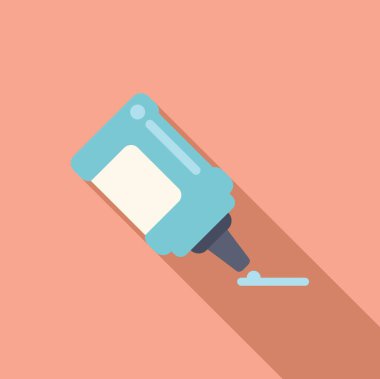 Mavi şişe tutkal dağıtıyor.