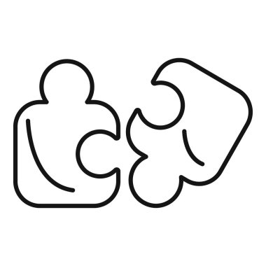 İki yapboz parçasıyla gösterilen problem çözme kavramı