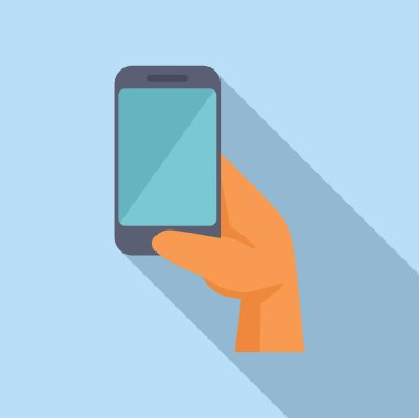 El bir akıllı telefon tutuyor ve onunla fotoğraf çekiyor.