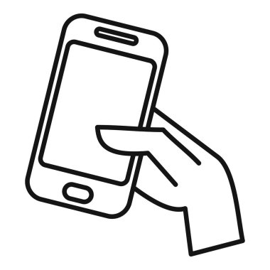 El bir telefon tutuyor, parmaklarını ekranı dinlemek için kullanıyor.