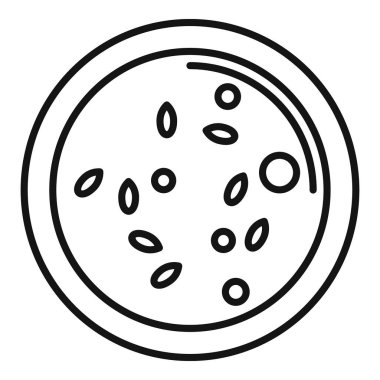 Susam yağı ve tohumlarla dolu bir kasenin simgesi.