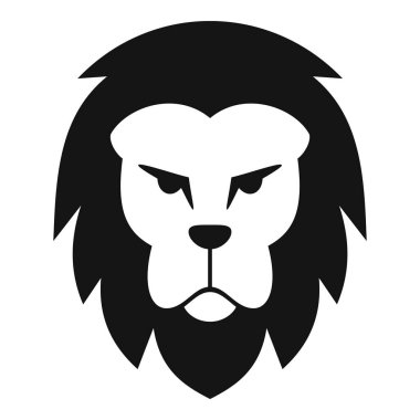 Dikkatle bakan bir aslanın siyah beyaz çizimi