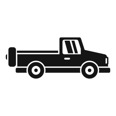 Genellikle çiftçiler ve inşaat işçileri tarafından kullanılan siyah bir kamyonetin simgesi.