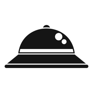 Dünya gezegenini ziyaret eden bir uzay aracını gösteren basit bir vektör çizimi