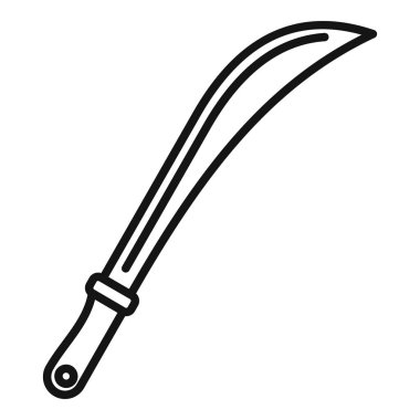 Kavisli bıçaklı basit bir bıçak tasarımı, çiftçiler için ekin hasadı için kullanışlı.