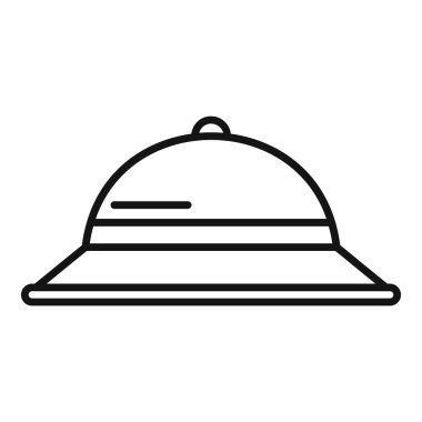 Bir safari miğferini tasvir eden basit bir ikon, Afrika bozkırlarında gezinen kaşiflerin görüntülerini akla getiriyor.