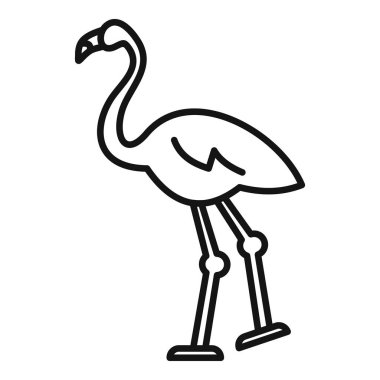 Basit bir sanat eseri zarafetle ayakta duran bir flamingonun zarafetini ve güzelliğini yakalıyor.