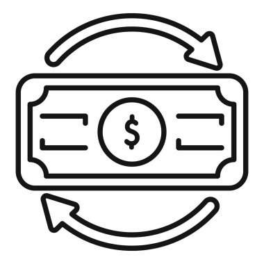 Para akışını temsil eden basit bir simge