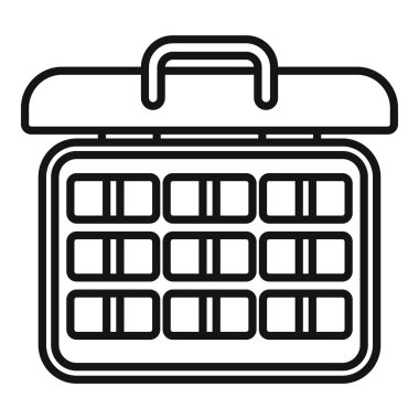 Profesyoneller ve ev kullanımı için makyaj malzemeleri depolamak ve taşımak için bavul açıldı