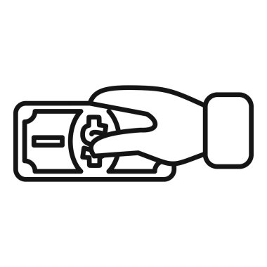 Web, mobil uygulama ve ui tasarım konsepti için izole edilmiş beyaz arkaplan üzerinde düz stil illüstrasyon ile el ele ödeme sembolü