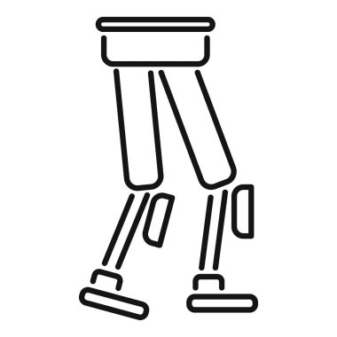 Yaralı birinin tekrar yürümesine yardım eden tıbbi bir cihaz.