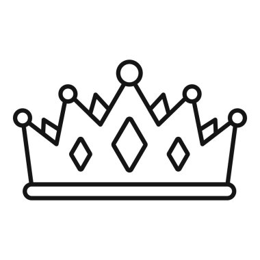 Nihai güç ve otoriteyi simgeleyen basit bir taç siyah ve beyaz olarak gösteriliyor.