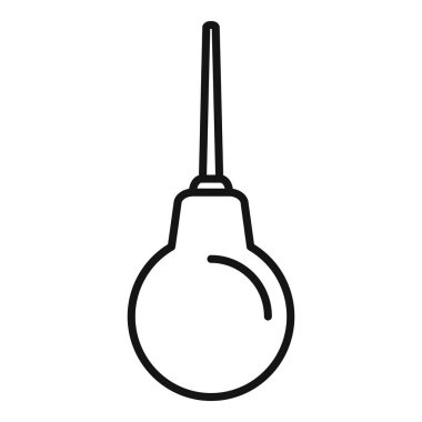 Tıbbi bir lavmanın göstergesi olarak, bu basit çizgi tasarımı sağlık hizmetleri kavramlarını iletmek için harikadır.