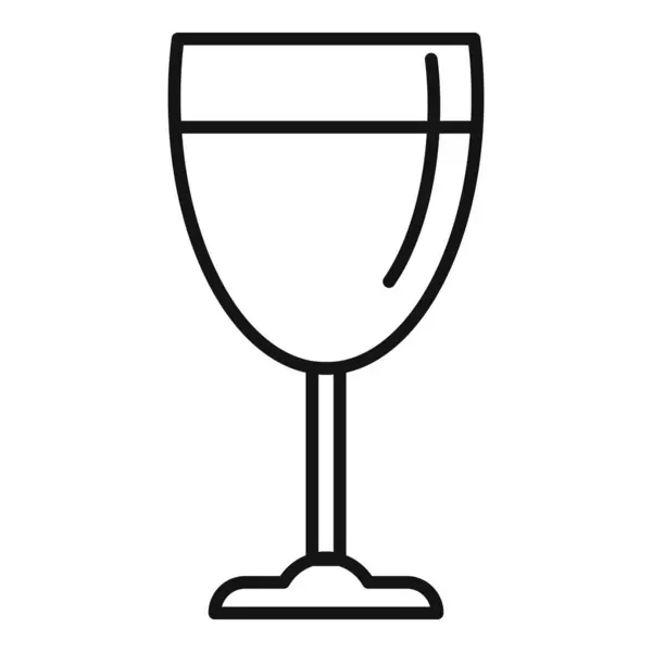 stock vector Simple vector icon of a wine glass, great for representing enjoying a beverage