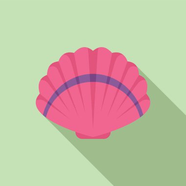 Pembe deniz kabuğu dinleniyor, herhangi bir tasarıma bir parça deniz ürünü katıyor.