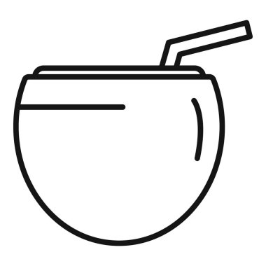 Tropikal bir yerde sunulan ferahlatıcı içecek, rahatlama ve tatilin mükemmel bir temsili.